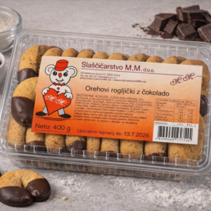 Orehovi rogljički s čokolado 400g